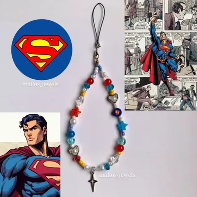 DC Superman Phone Charm
